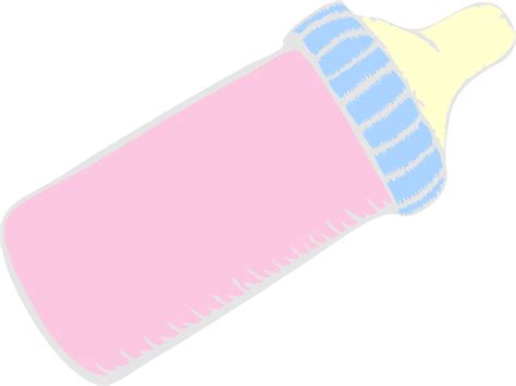 Baby Bottle Pink Clip Art At Vector Clip Art Online
