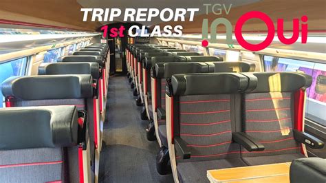 First Class On The Tgv Inoui High Speed Train From Brest To Paris Youtube