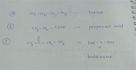 Write The IUPAC Names Of The Following Structural Formulae A CH