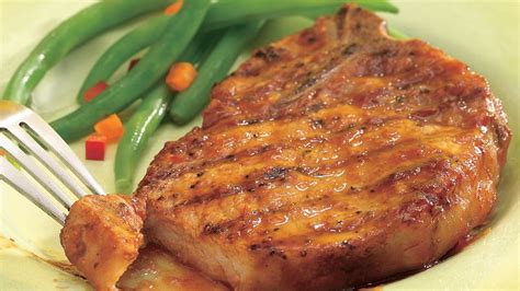 Glazed Sweet And Sour Grilled Pork Chops Recipe Bettycrocker Com