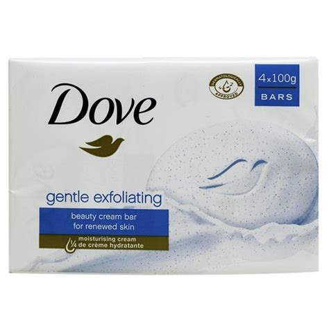 Dove Beauty Cream Soap Bars Gentle Exfoliating 4 X 100 G £199