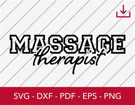 Massage Svg Massage Therapy Svg Massage Therapist Svg Masseuse Svg Mt Svg Vector Logo