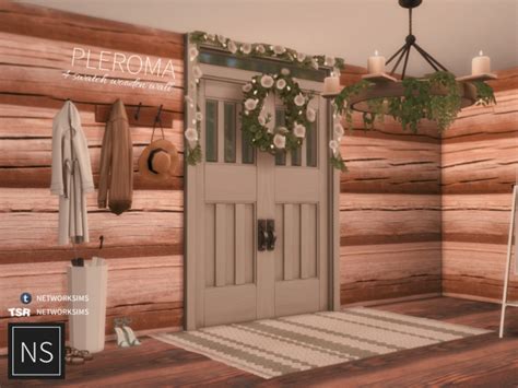 Pleroma Wooden Walls By Networksims At Tsr Sims 4 Updates