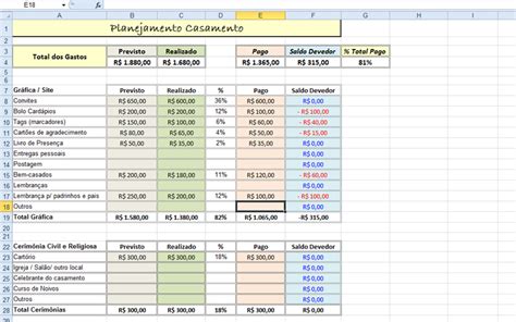 Planilha No Excel Ajuda A Planejar E Calcular Suas Despesas Com O