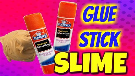 How To Make Slime With Glue Stick Diy Fluffy Slime With Glue Sticks