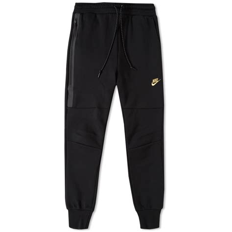 Nike Tech Fleece Pant Black And Metallic Gold End Europe