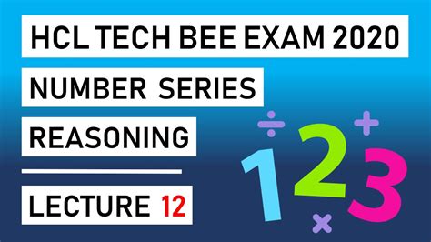 Questions and answers on number series for bank exams, competitive exams. HCL Tech Bee Number Series Part 2 | Lecture 12 | Questions and Answers Explained - YouTube