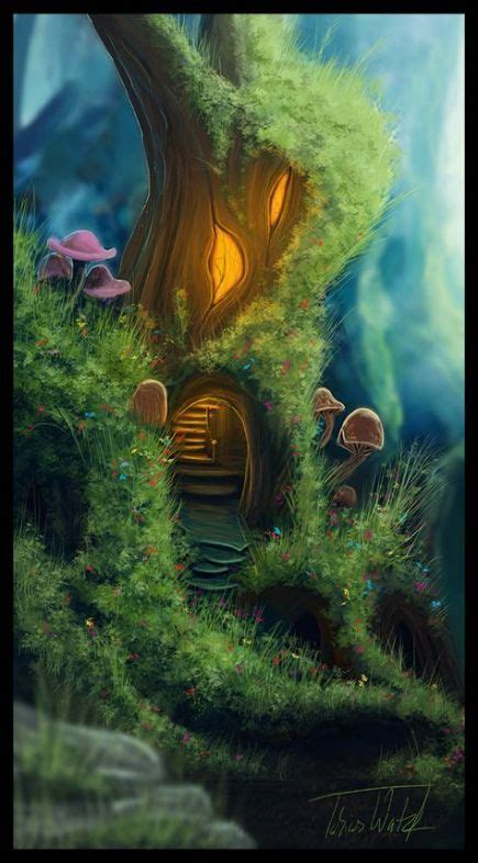 45 Super Ideas Fantasy Art Magic Fairies Pixies Fantasy Treehouse