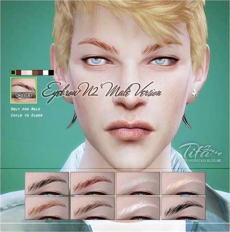 Eyebrows For Males By Tifa ซิมส์