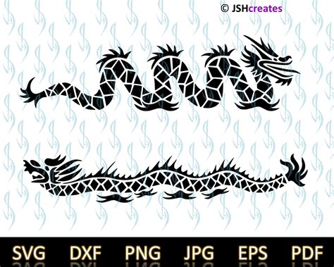Chinese Dragon Svg File For Cricut Svg Dragon Clipart Etsy