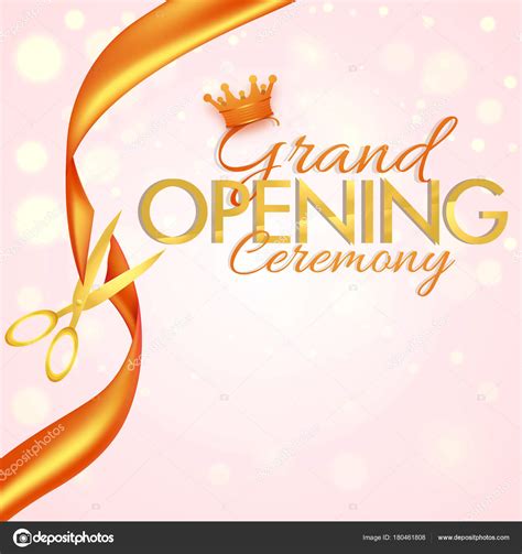 Grand Opening Flyer Or Invitation Card — Stock Vector © Alliesinteract