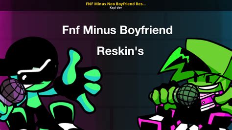 Fnf Minus Neo Boyfriend Reskins Friday Night Funkin Mods