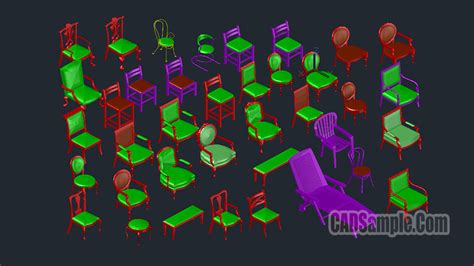 3d Chair Cad Blocks