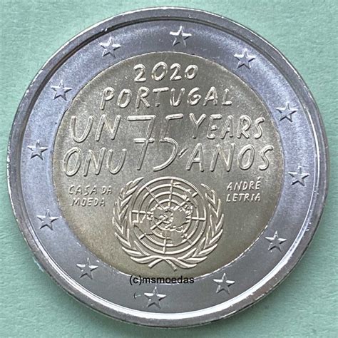 Msmoedas Portugal 2 Euro Coincard Blister Gedenkmünze 2020 Uno