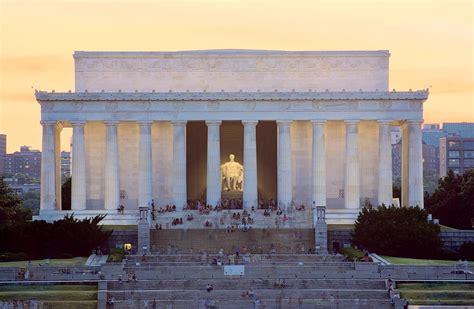 Monumento A Abraham Lincoln Viviendo En Arlington