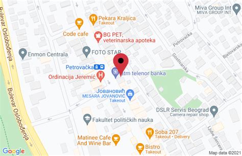 Kontakt Mapa Pekara Hit Adresa Vojvode Stepe 187 Lokacija Beograd
