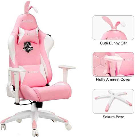 Pink Bunny Gaming Chair From Autofull Is It Too Cute To Pass Up