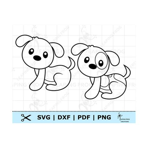 Cute Puppy Dog Svg Png Dxf Cricut Silhouette Cut Files Inspire