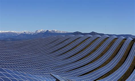 Solar Panels Line Up At A Photovoltaic Park In Les Mees France 3500