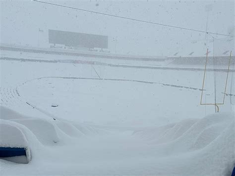 Enormous Buffalo Snowstorm Blankets Bills Highmark Stadium