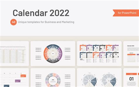 2022 Calendar Presentation Templates For Powerpoint Zohal