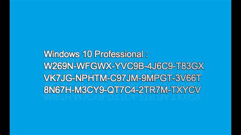 Windows 10 Product Key 100 Working YouTube