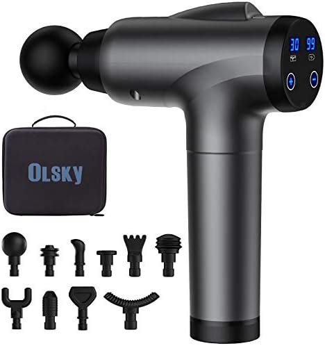 Olsky Massage Gun Deep Tissue Handheld Electric Muscle Back Massager