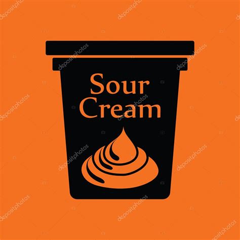 Sour Cream Icon Stock Vector Image By ©angelp 128324486