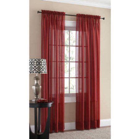 Featuring a room quality, this piece is perfect for a living room or entertaining space. Mainstays Marjorie Sheer Voile Curtain Panel | Living room ...