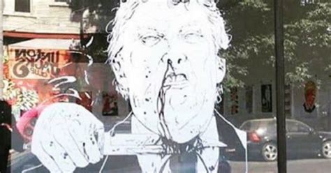 Portland Gallery Puts Graphic Depiction Of President Trump Being