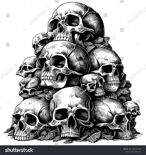 Pile Of Skulls Art