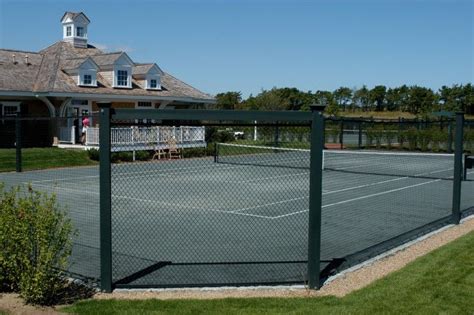 Wood Fence With Metal Screening Wood Fence Front Gates Tennis Court