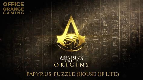 Assassin S Creed Origins Where To Find The Papyrus Puzzle In The