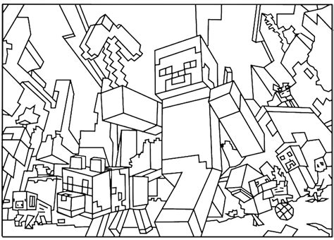 Dessins Minecraft (Jeux Vidéos) à colorier – Coloriages à imprimer