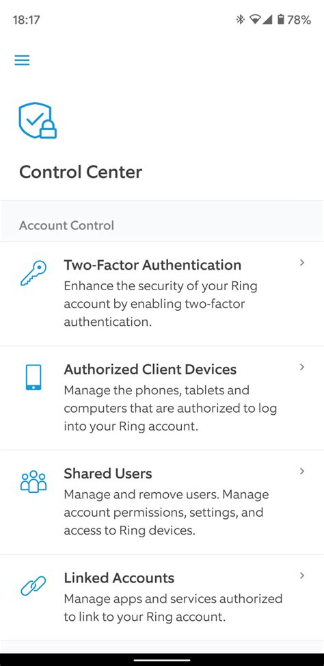 Control Panel Has Landed Authorised Client Devices Tab Is