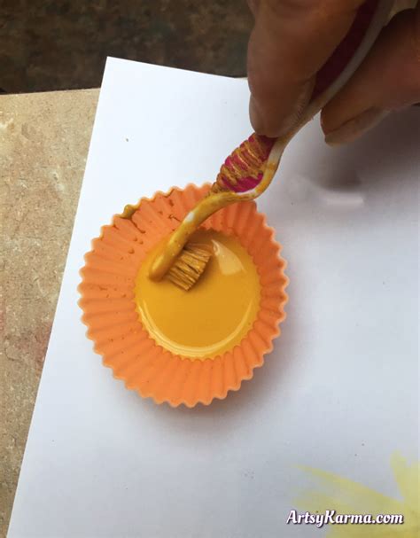 Splatter Paint Using A Toothbrush