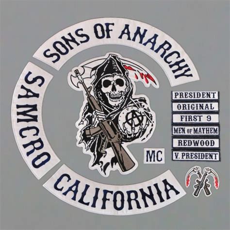 Sons Of Anarchy Patches For Clothes Sons Of Anarchy Anarchy Sons Of