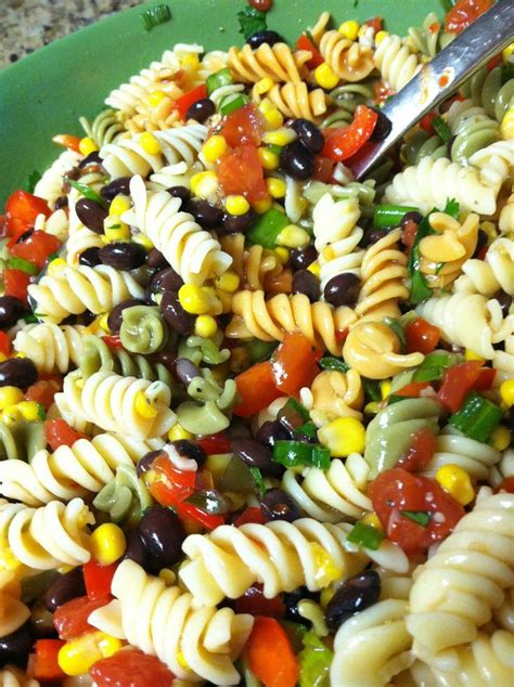 My Black Bean And Corn Pasta Saladi Love Cold Salads For Lunch This