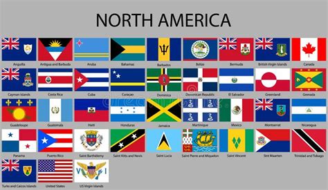 World Flags North America Stock Illustrations 1805 World Flags North