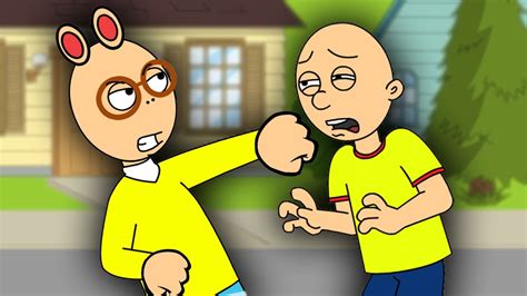 Arthur Punches Caillou In The Facegrounded Youtube