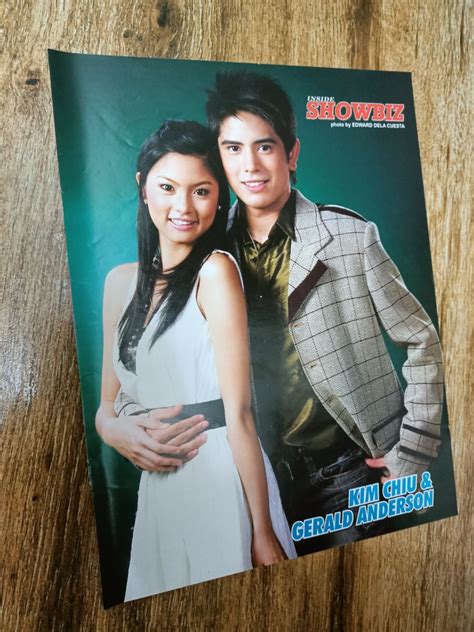 kim chiu and gerald anderson inside showbiz magazine poster on carousell