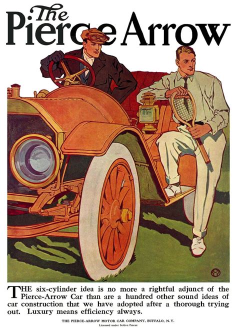 1910 Pierce Arrow Antique Cars Car Advertising Car Posters