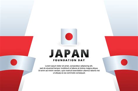 Japan Foundation Day Design 17081243 Vector Art At Vecteezy
