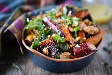 Roasted Beet And Carrot Salad With Honey Thyme Vinaigrette Steamboat