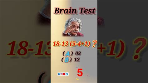 Only For Genius Be Quick Answer Brain Twister Math Masti Shorts