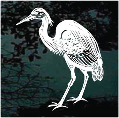 Detailed Heron Decals And Stickers Customized Decal Junky