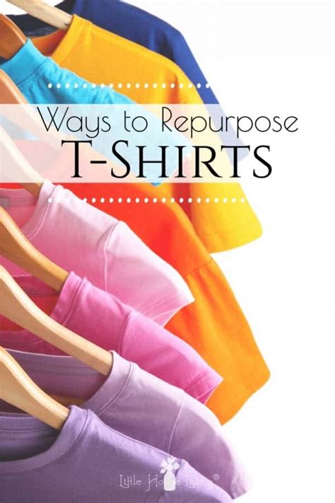 Repurposing Tshirts Ways To Upcycle Old Shirts Little House Living