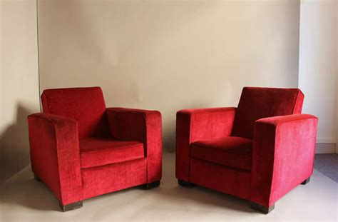 Four French Art Deco Club Armchairs For Sale At 1stdibs