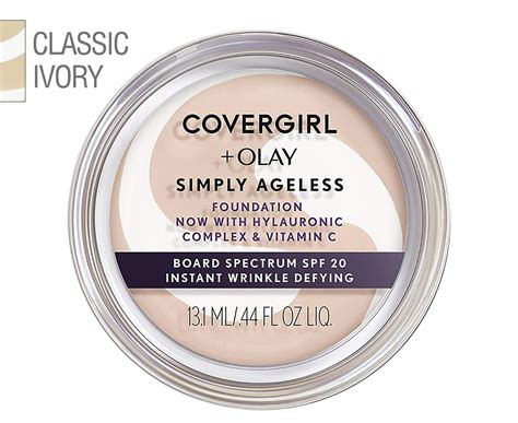 Covergirl Olay Simply Ageless Instant Wrinkle Defying Foundation 13ml 210 Classic Ivory
