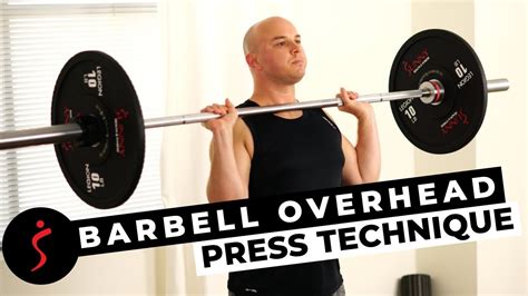Barbell Overhead Press Technique Youtube